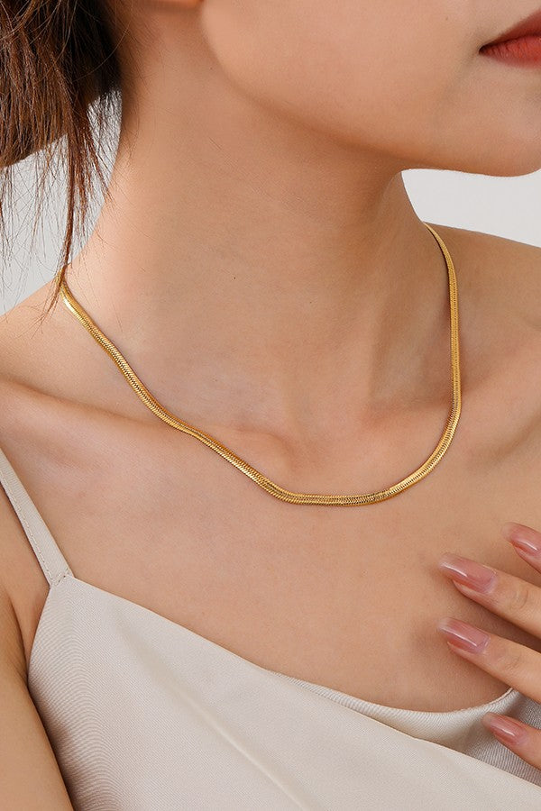 Cosmic Baby Herringbone Chain Necklace