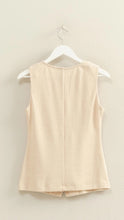 Load image into Gallery viewer, Cosmic Hollis Button Down Beige Top
