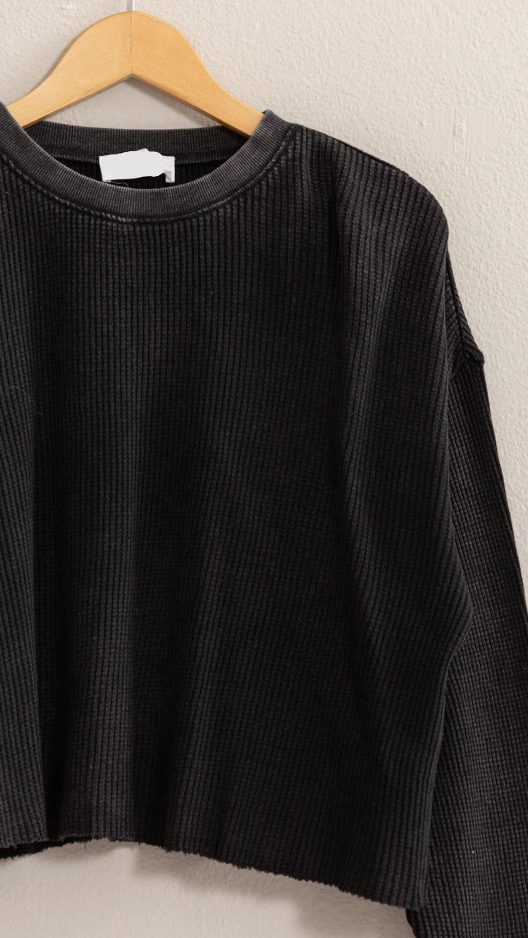 Cosmic Turner Acid Wash Black Pullover