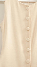 Load image into Gallery viewer, Cosmic Hollis Button Down Beige Top
