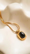 Load image into Gallery viewer, Cosmic Black Cat Eye Stone Necklace
