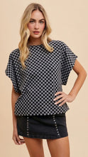 Load image into Gallery viewer, Cosmic Check Black Tee
