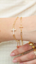 Load image into Gallery viewer, Cosmic Delicate Cross Bracelet

