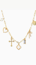 Load image into Gallery viewer, Cosmic Multi Clover Charm Necklace
