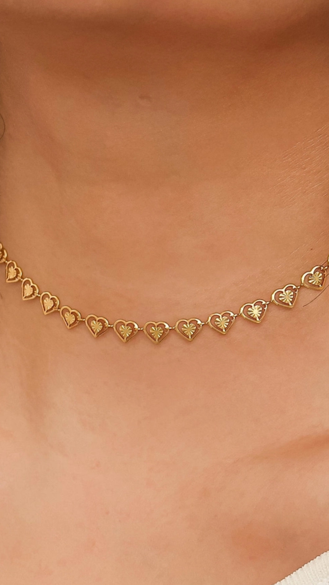 Cosmic Heart Chain Choker