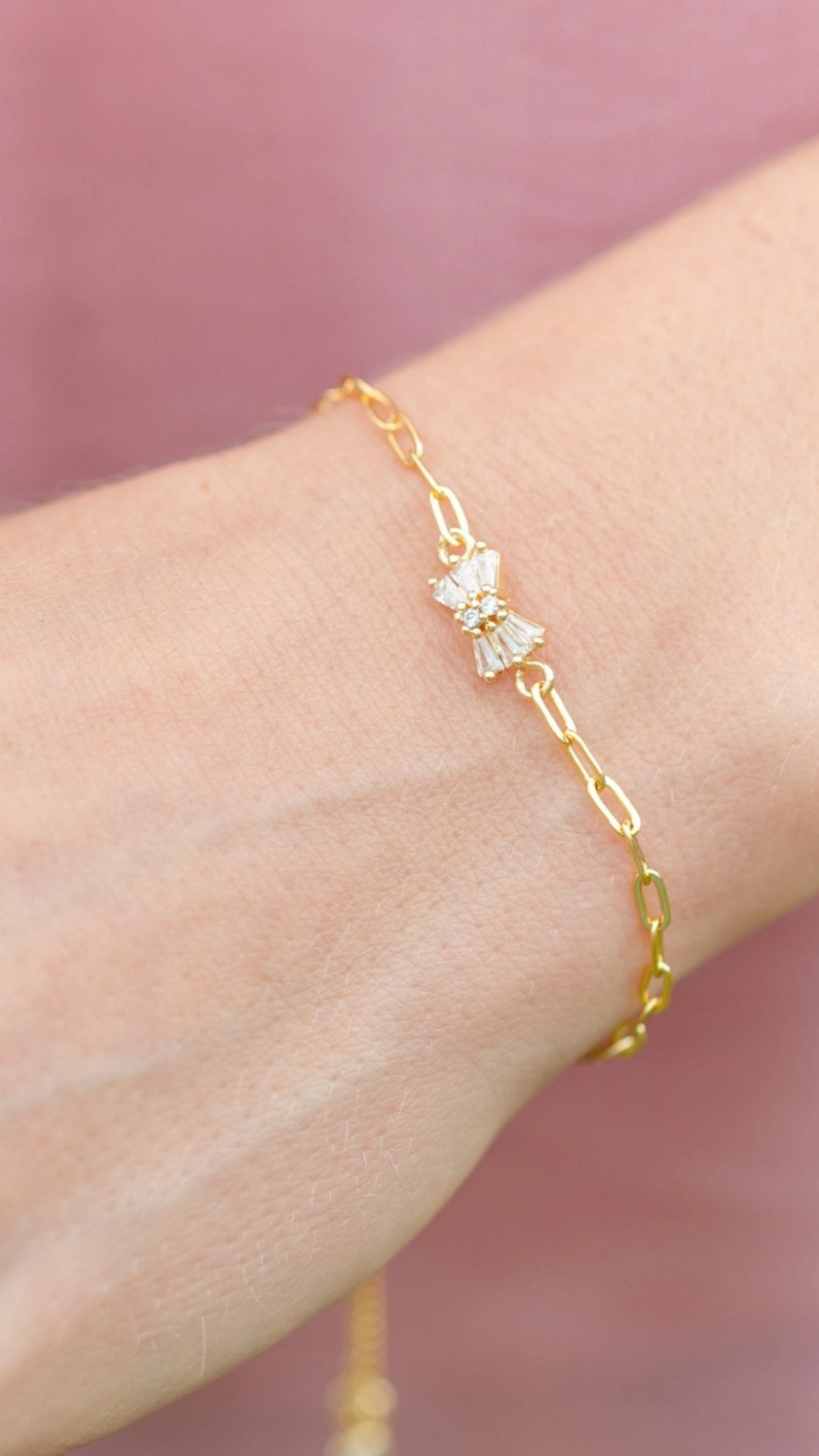 Cosmic Glitzy Bow Bracelet