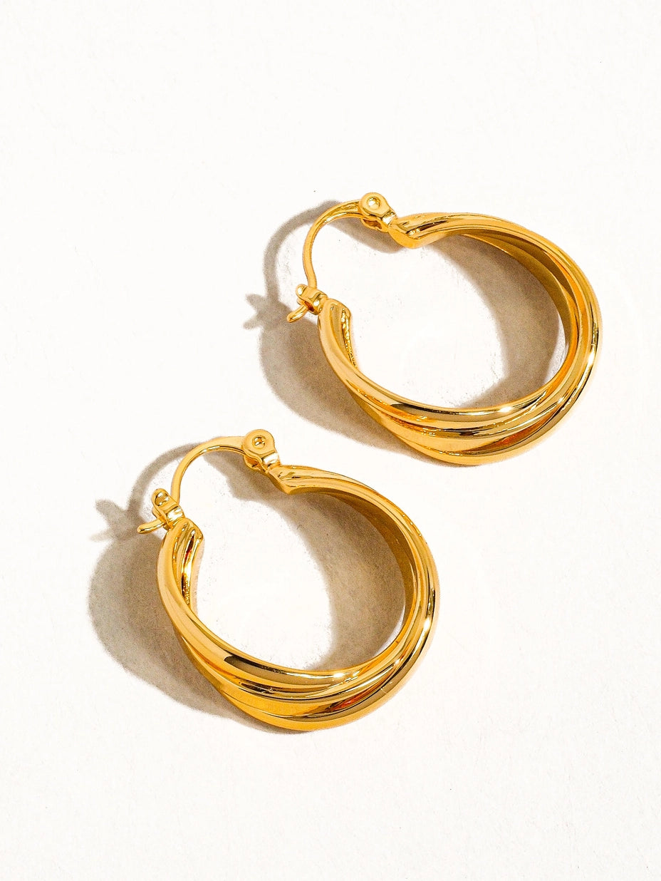 Cosmic Twisted Mini Hoop