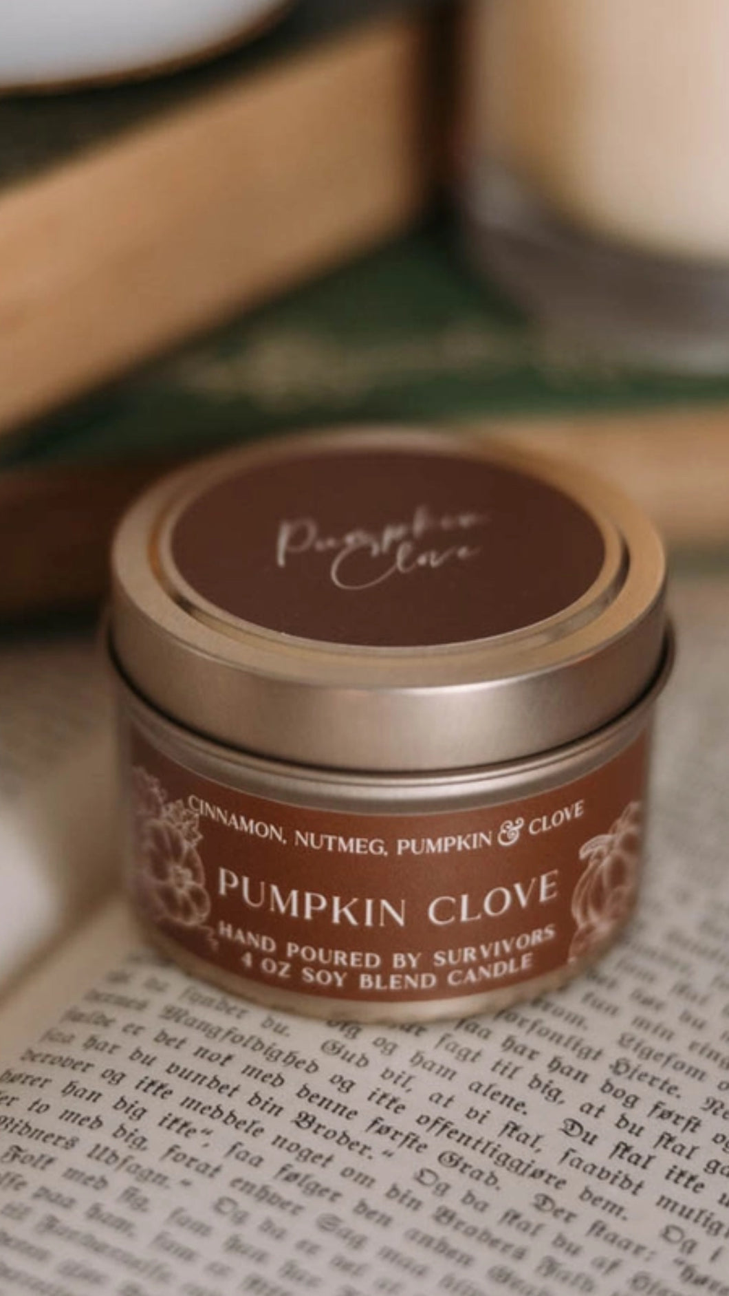 Cosmic Pumpkin Clove Candle Tin