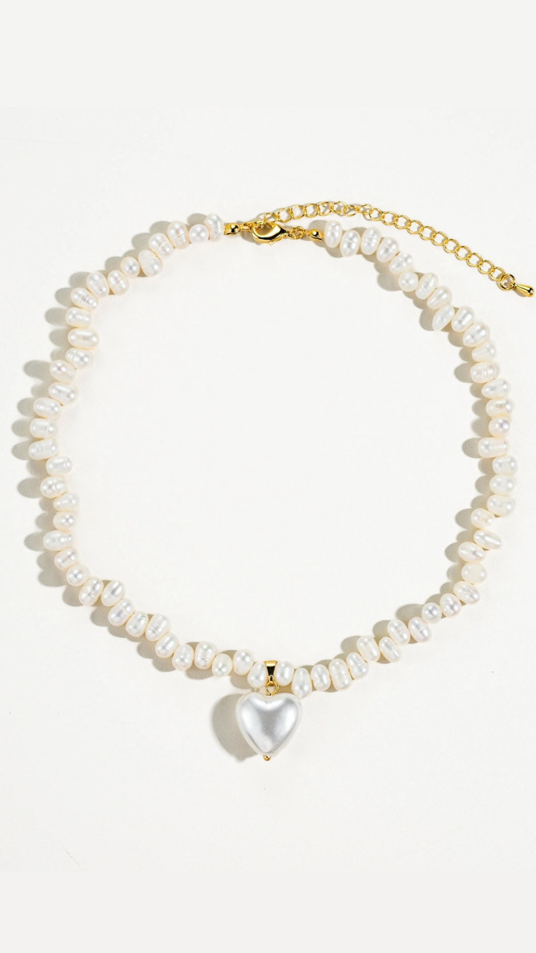 Cosmic Pearled Heart Choker