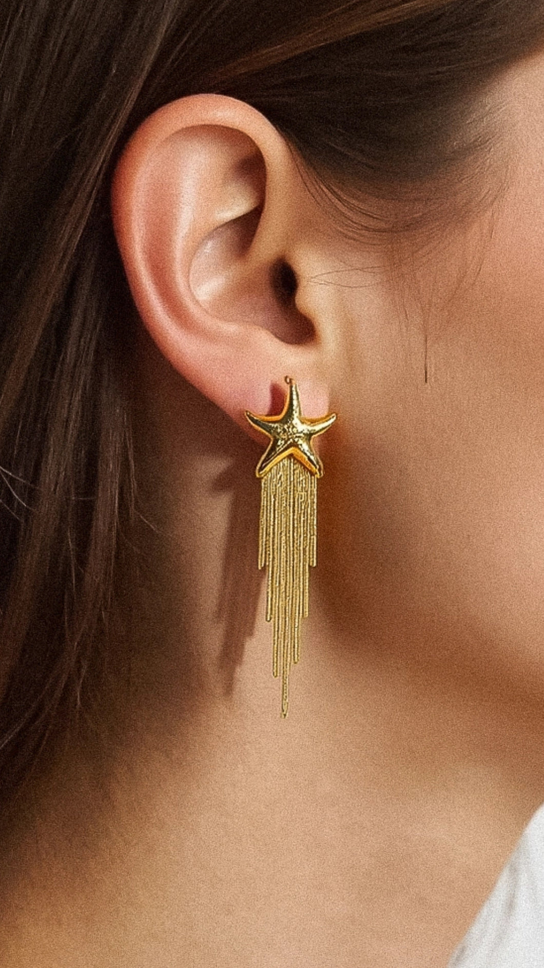 Cosmic Sparkly Starfish Earring