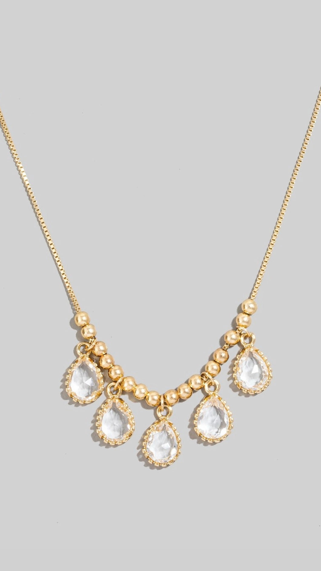 Cosmic Tear Charms Necklace