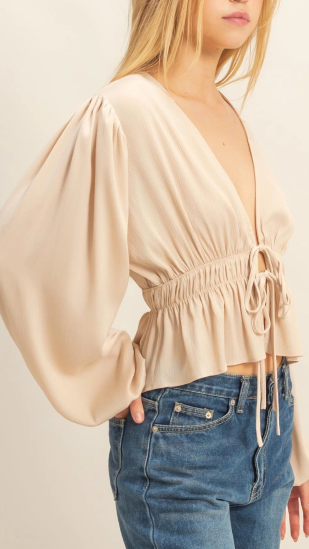 Cosmic Soren Beige Blouse