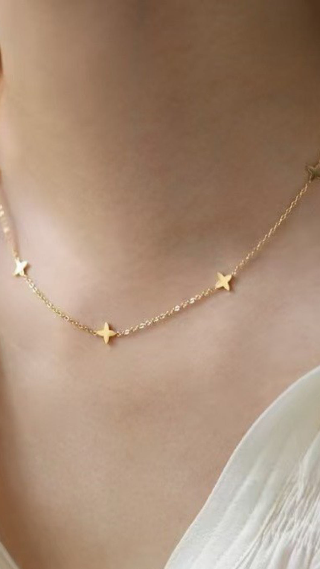 Cosmic Star Cross Necklace