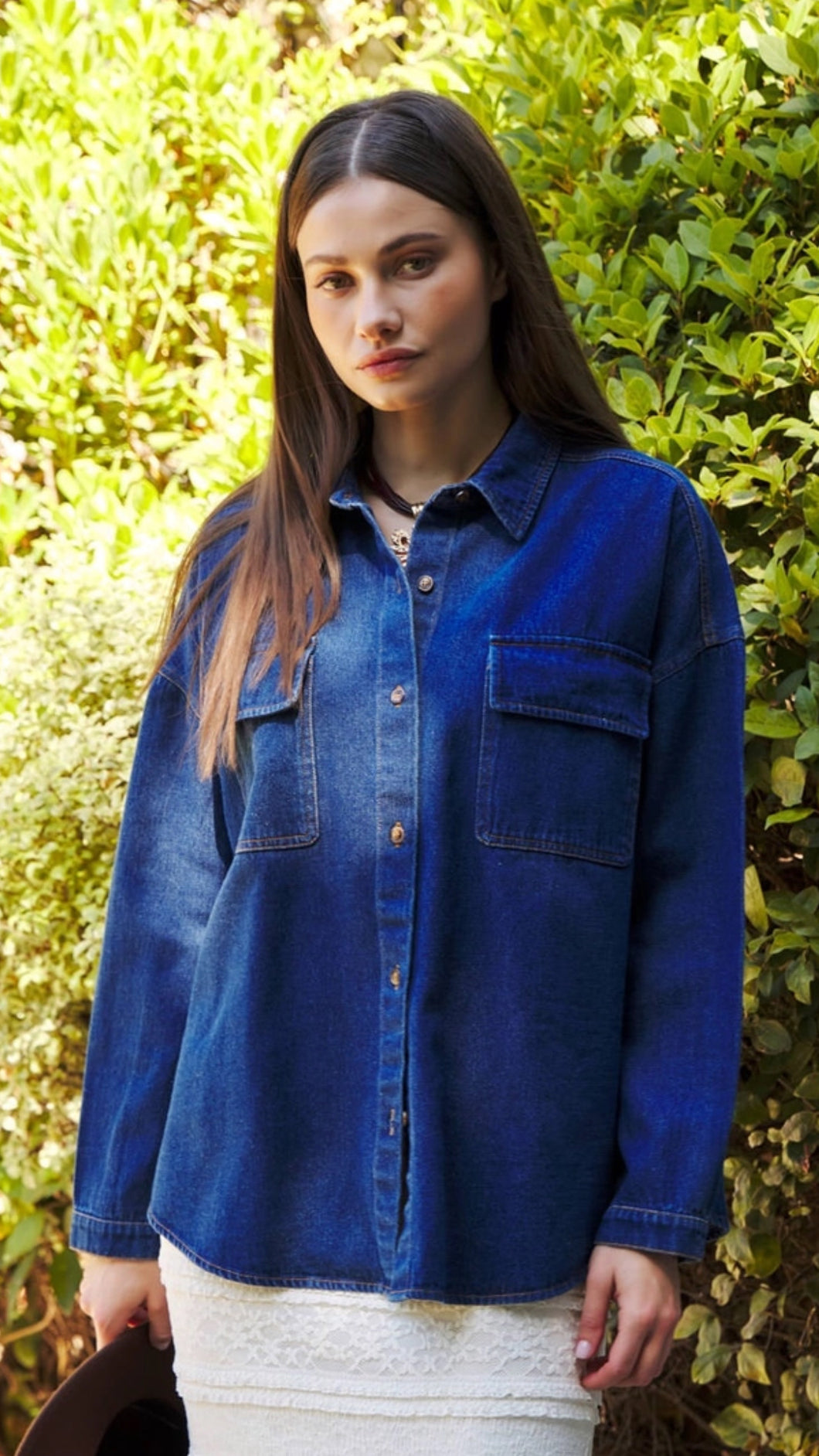 Cosmic Utility Denim Top