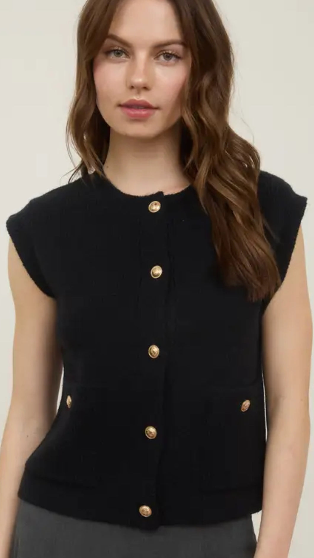 Cosmic Taylor Black Pocket Vest