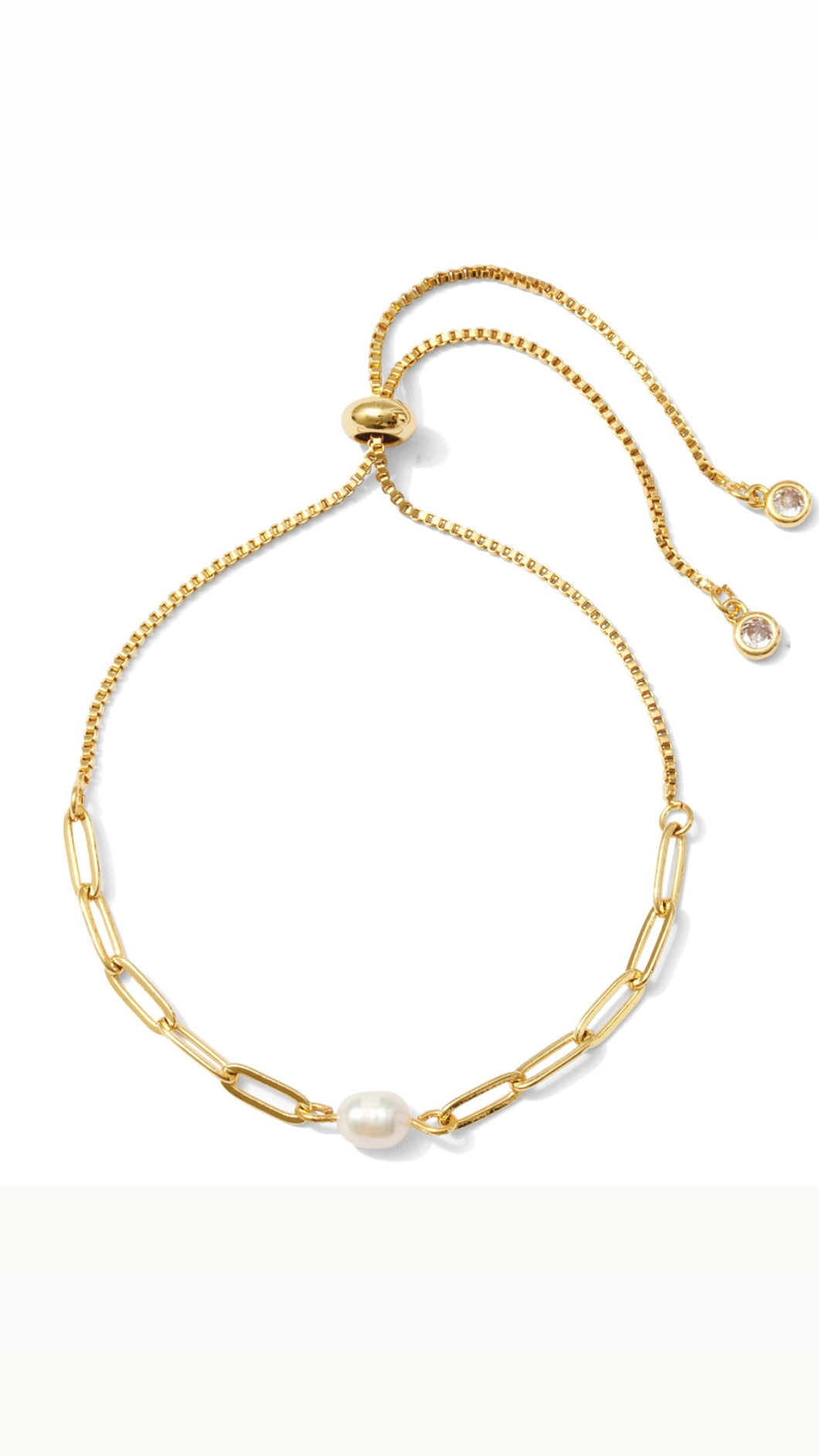 Cosmic Pearl Chain Bracelet