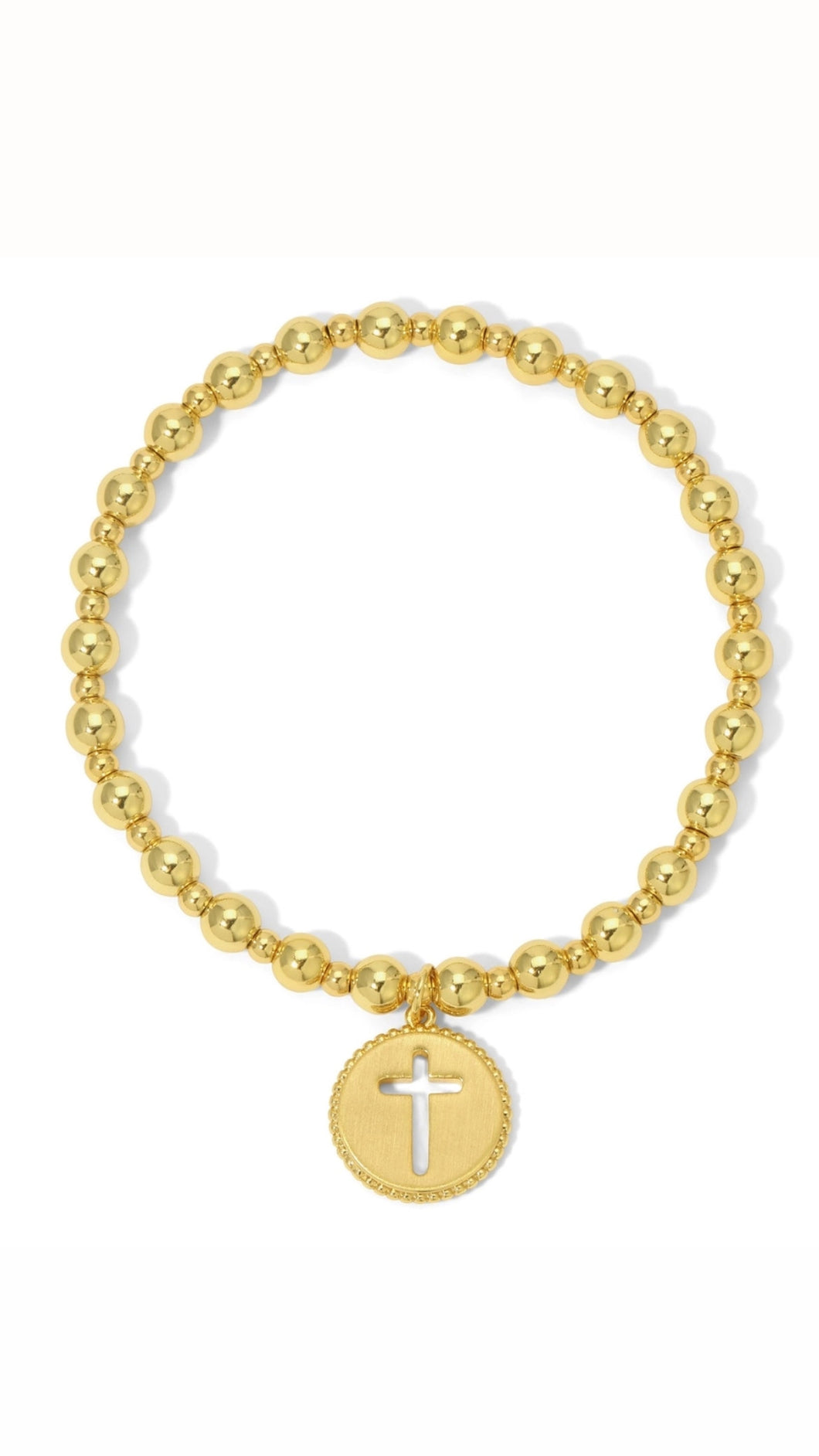Cosmic Cut Out Cross Charm Bracelet