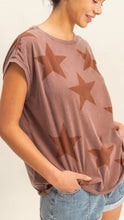 Load image into Gallery viewer, Cosmic Starr Mocha Muscle Tee
