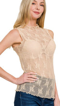 Load image into Gallery viewer, Cosmic Lance Lace Nude Tank
