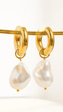 Load image into Gallery viewer, Cosmic Pearl Bling Hoop
