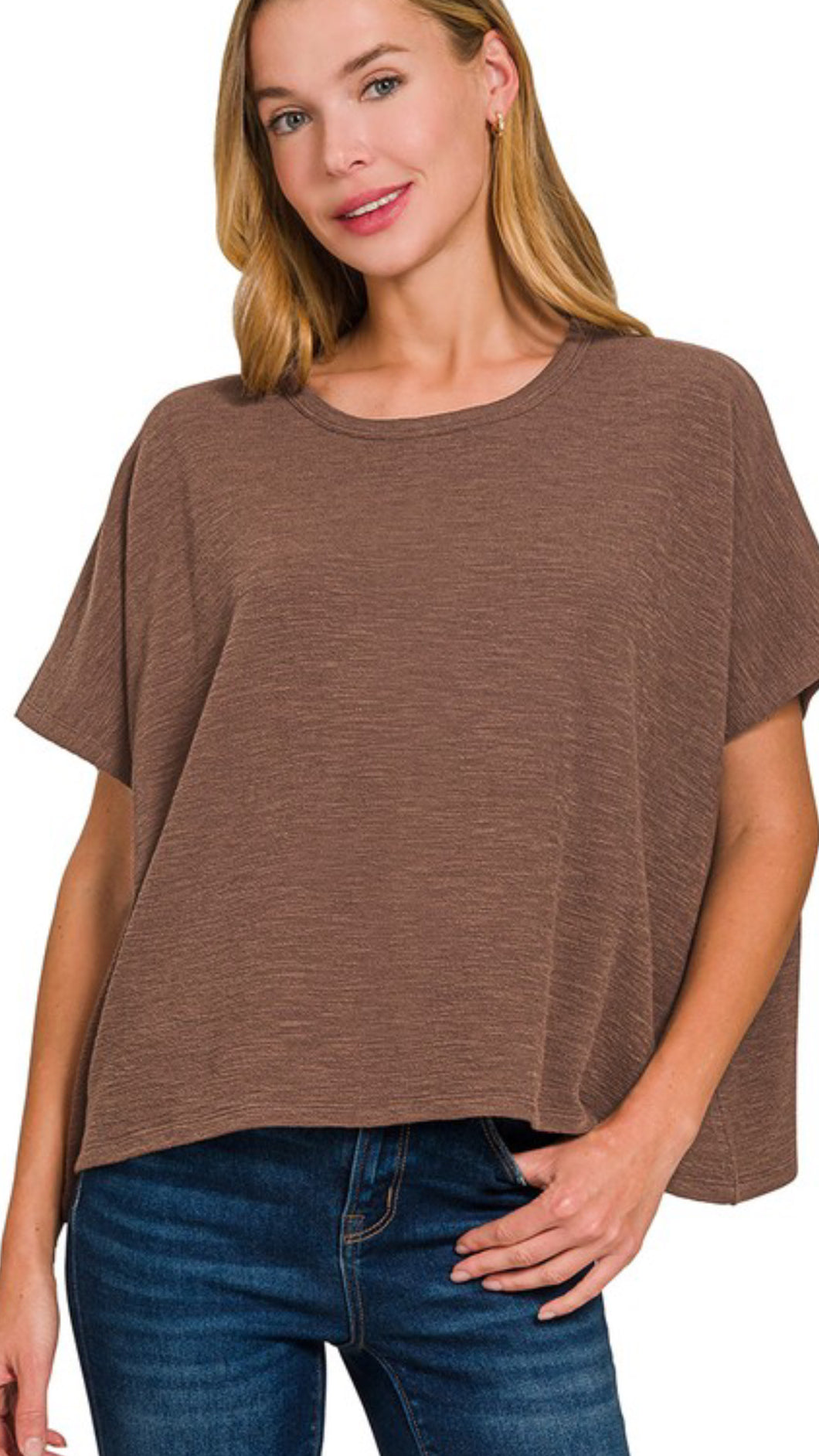 Cosmic Tomi Brown Burnout Tee