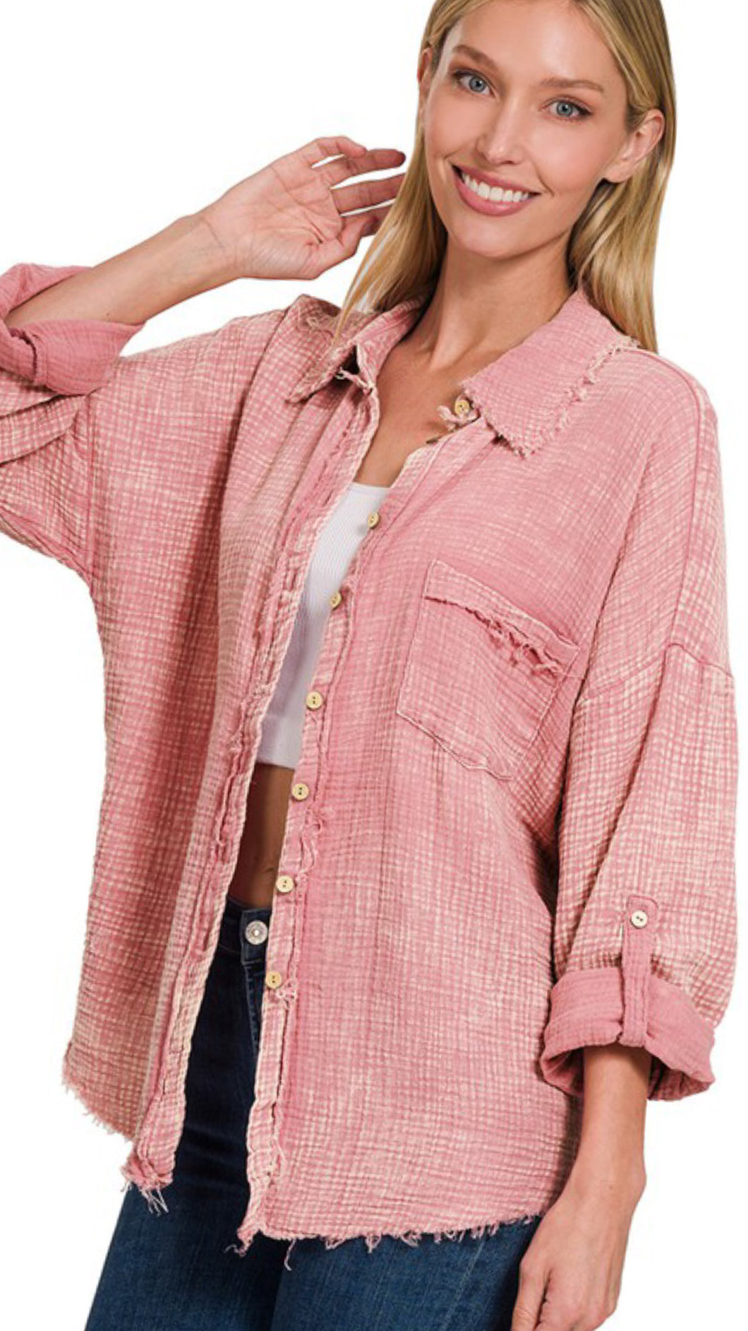 Cosmic Rosie Button Down