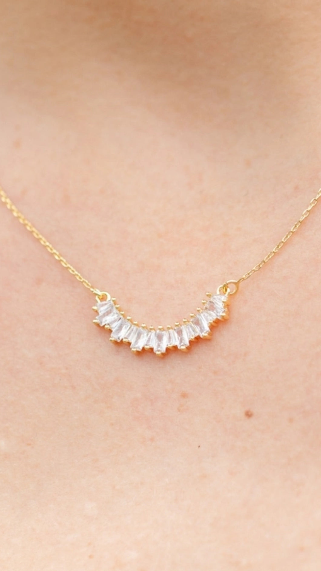 Cosmic Dainty Iris Necklace