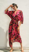Load image into Gallery viewer, Cosmic Passion Ruched Dress
