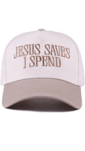 Load image into Gallery viewer, Cosmic Jesus Saves Taupe Cap
