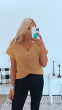 Load image into Gallery viewer, Cosmic Lindz Mustard Blouse
