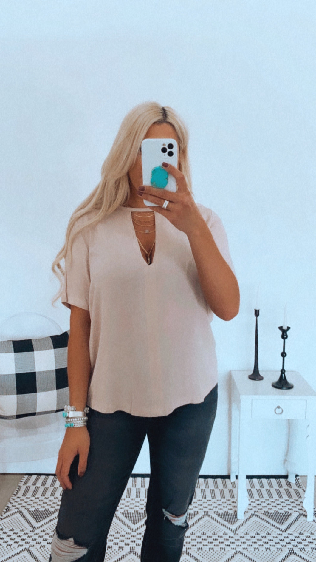 Cosmic Clair Taupe Top